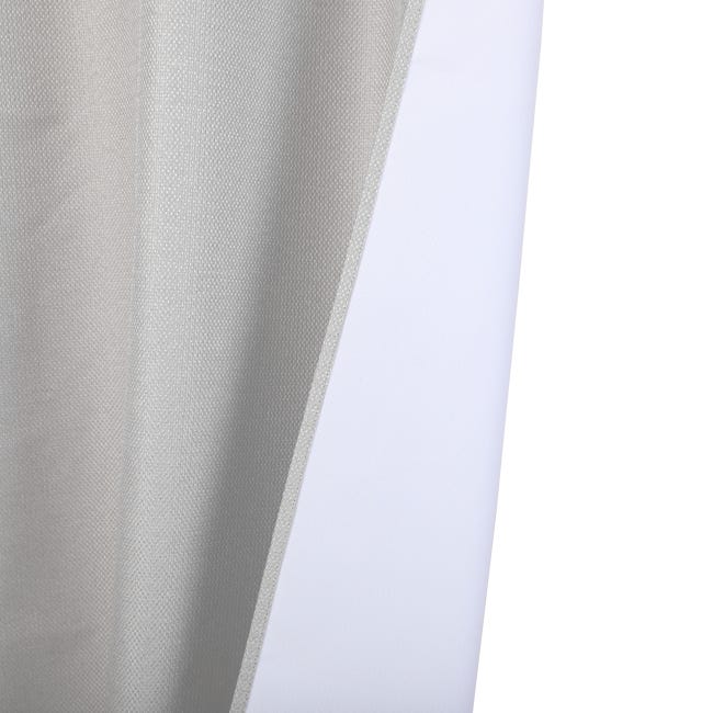 Zasłona blackout Miami szara 140 x 280 cm na przelotkach Inspire