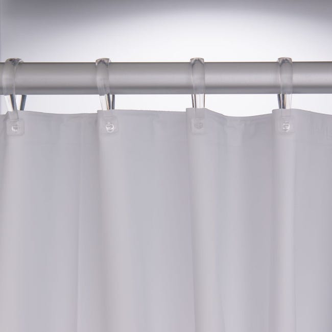 Zasłonka prysznicowa Granada biała 180 X 200 cm Sealskin