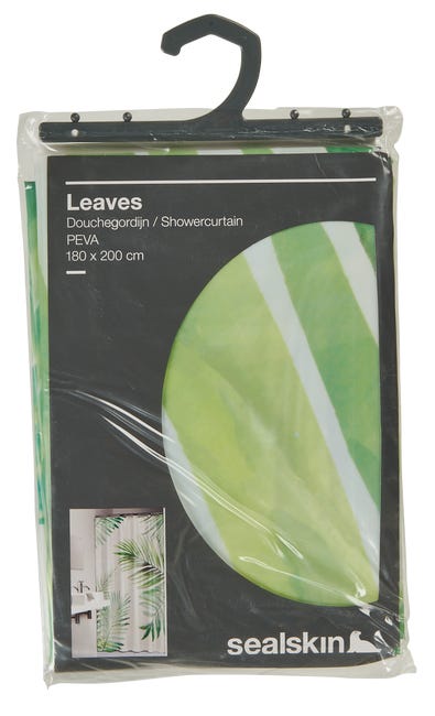 Zasłonka prysznicowa Leaves 180 X 200 Coram