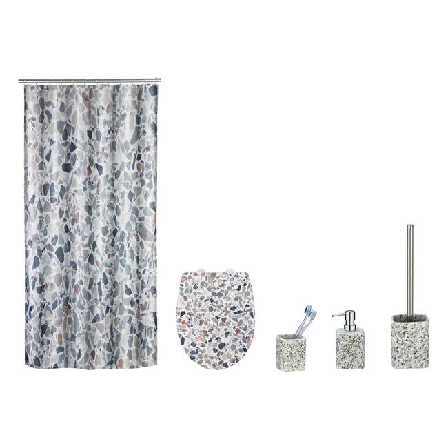Zasłonka prysznicowa Terrazzo 180 X 200 cm Wenko