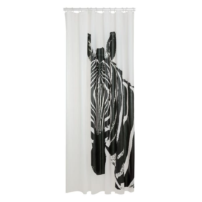 Zasłonka prysznicowa Zebra 180 X 200 cm Sealskin