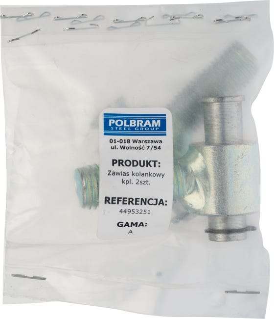 Zawiasy kolankowe 16mm 2szt. Polbram