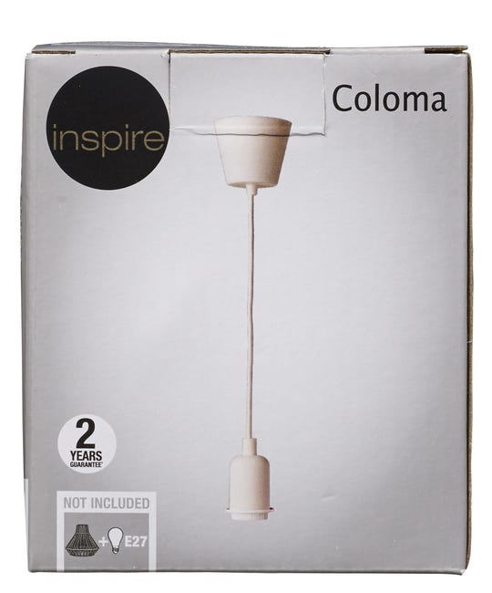 Zawieszenie COLOMA białe E27 INSPIRE