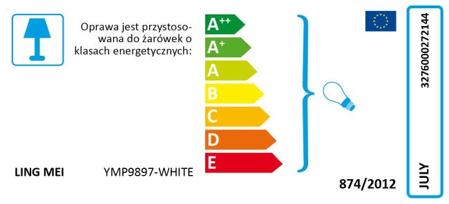 Zawieszenie JULY białe E27 INSPIRE