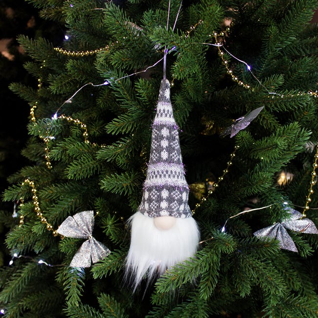 Zawieszka skrzat materiałowy 8cm LED