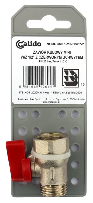Zawór kulowy MINI GW/GZ 1/2