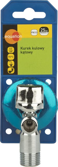 Zawór kątowy 1/2'' - 3/8'' VALVEX