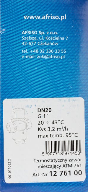Zawór mieszający 20 - 45°C 1