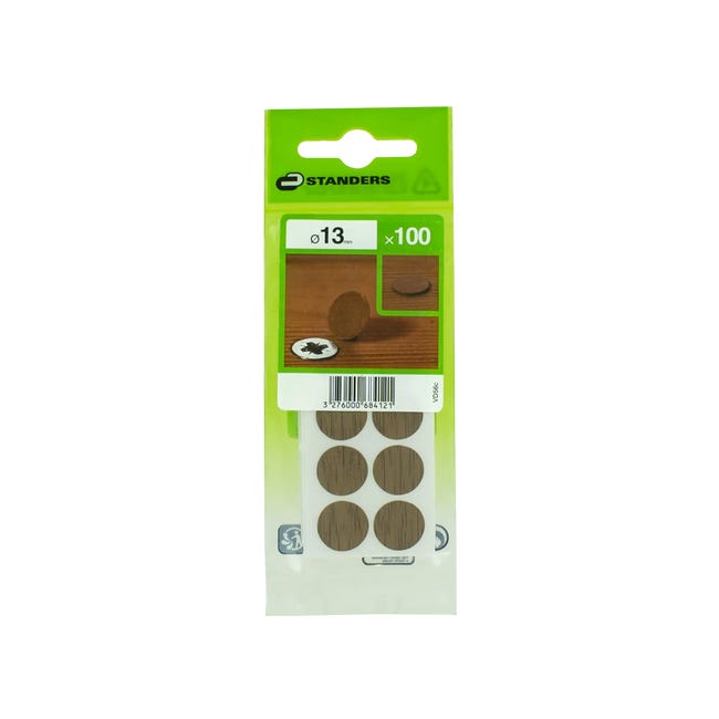 Zaślepka samoprzylepna 13 mm dąb 100 szt. Standers