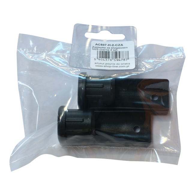 Zaślepka ze ślizgaczem 507H 25 mm 2 szt. Shop Line