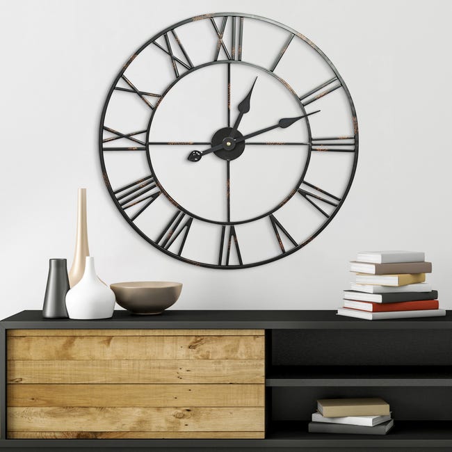Zegar ścienny 03 śr. 70 cm czarny