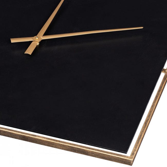 Zegar ścienny 22C śr. 80 cm czarno-złoty