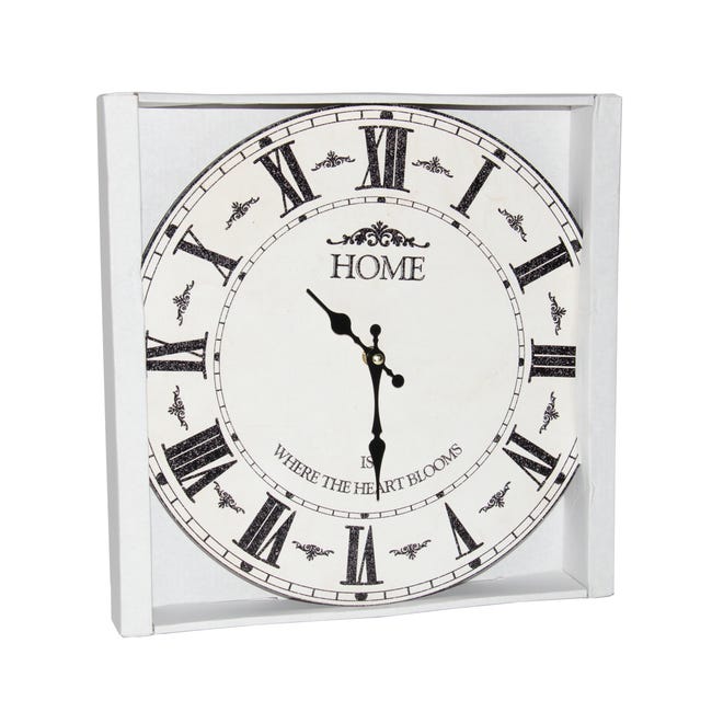 Zegar ścienny 7008 śr. 33.8 cm biały