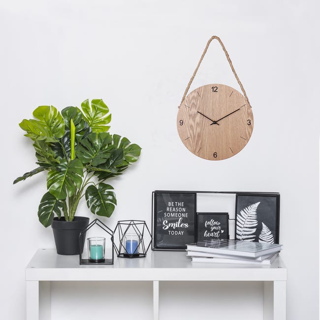 Zegar ścienny Adagio śr. 30 cm beżowy