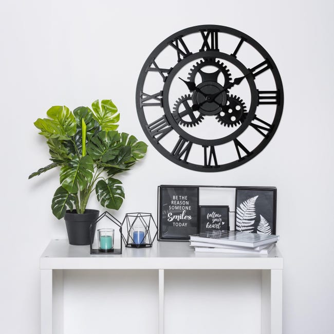 Zegar ścienny Nero śr. 58 cm czarny