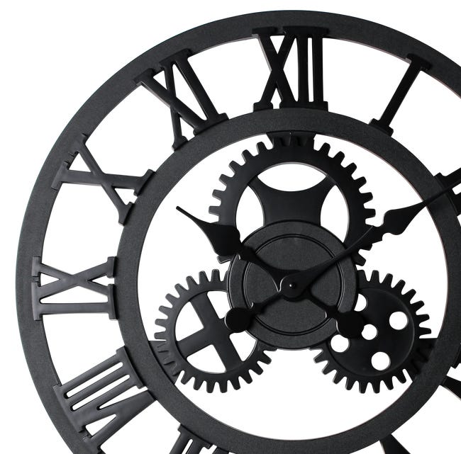 Zegar ścienny Nero śr. 58 cm czarny