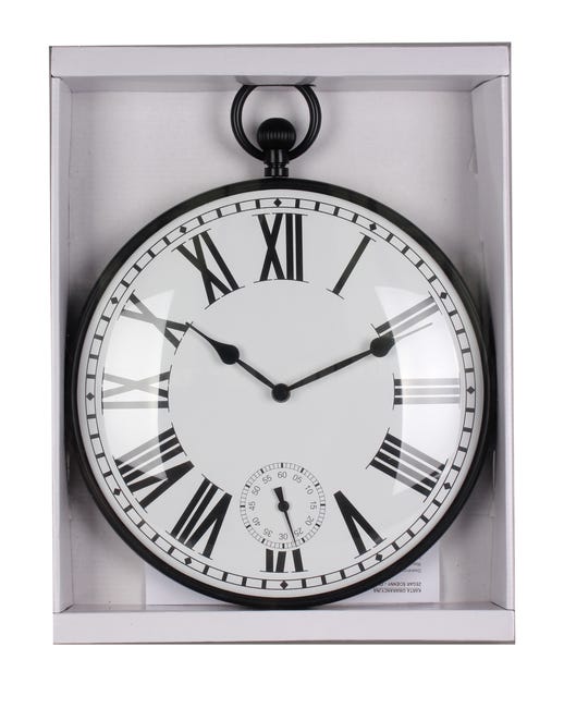 Zegar ścienny Oldie śr. 33 cm czarny