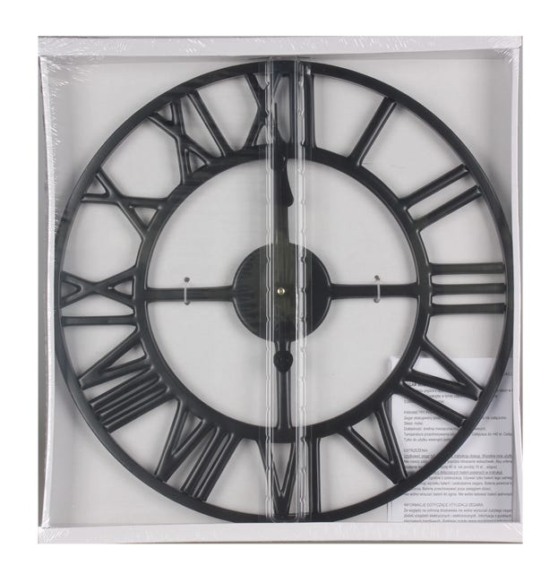 Zegar ścienny Solar śr. 40 cm czarny