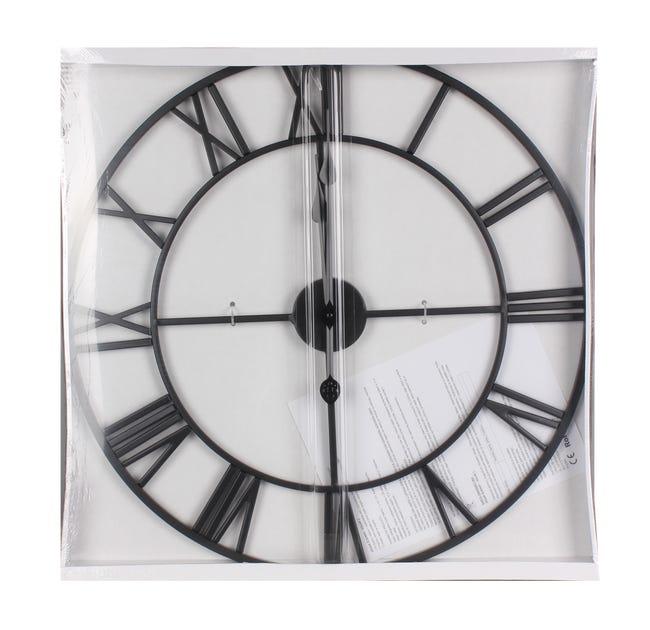 Zegar ścienny Solar śr. 60 cm czarny