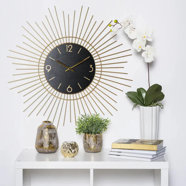 Zegar ścienny Sunny śr. 65 cm złoty