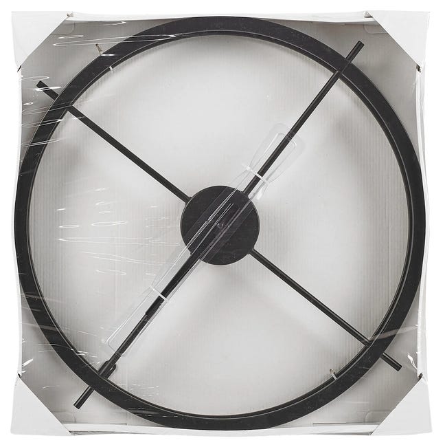 Zegar ścienny metalowy LZE-9 śr. 60 cm czarny