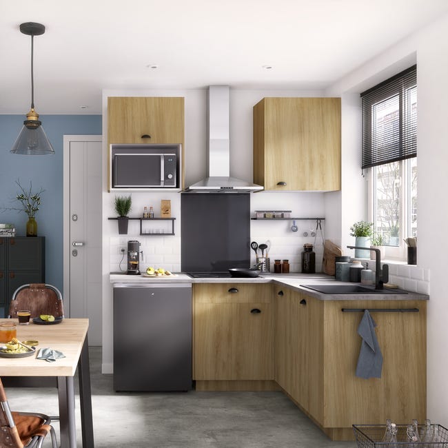 Zestaw 2 frontów kuchennych FALH30/103 Roma drewno Delinia iD