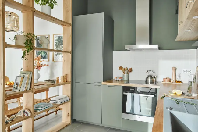 Zestaw 2 frontów kuchennych FALH30/103 Vienne oliwkowy Delinia iD