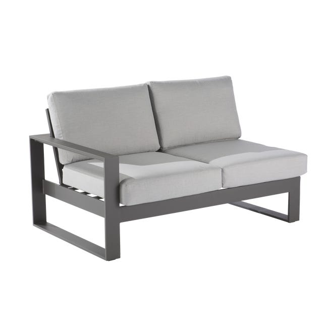 Zestaw 2x Sofa ogrodowa Las Vegas szara Naterial