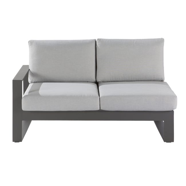 Zestaw 2x Sofa ogrodowa Las Vegas szara Naterial