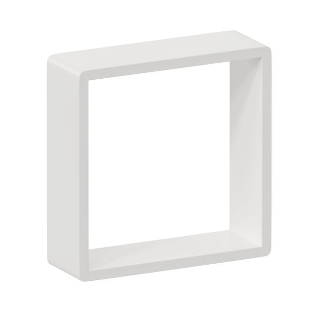 Zestaw 3 półek ściennych Cube biała Spaceo