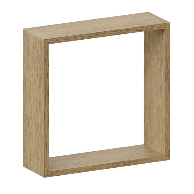 Zestaw 3 półek ściennych Cube dąb Spaceo