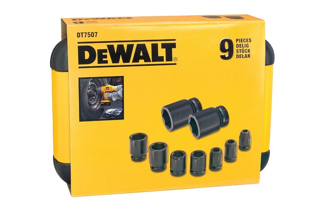 Zestaw 9-sztuk końcówek nasadkowych z zakrętarkami udarowymi DT7507-QZ Dewalt