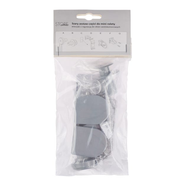 Zestaw części do mini rolety szary