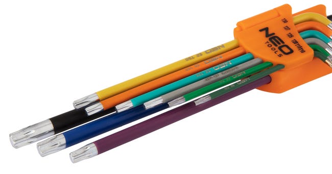 Zestaw kluczy Torx T10 - T50 9 szt. Neo Tools