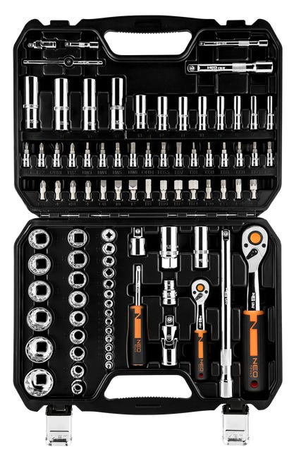 Zestaw kluczy nasadowych 86 szt. Neo Tools