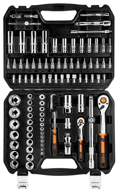 Zestaw kluczy nasadowych 94 szt. Neo Tools