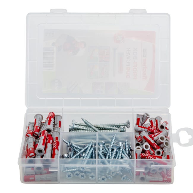 Zestaw kołków rozporowych Profibox Duopower 80 + 80 szt. Fischer