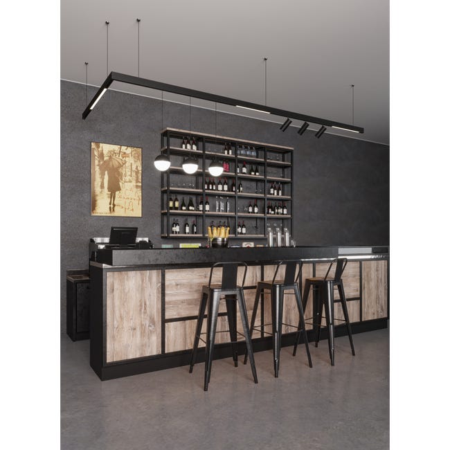 Zestaw linkowy do szyn magnetycznych czarny DPM