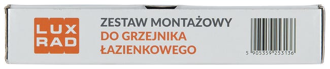 Zestaw montażowy do grzejnika Ø18-22 czarny LUXRAD