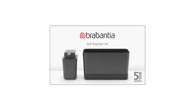 Zestaw ociekacz na sztućce i dozownik do mydła Sink Side Brabantia