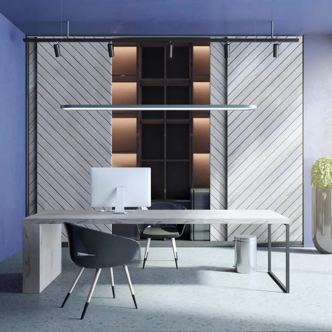 Zestaw okuć do drzwi przesuwnych Eta dł. 120 cm Spaceo