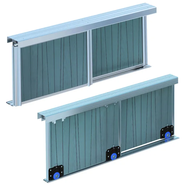 Zestaw okuć do drzwi przesuwnych Omega 2 skrzydła dł. 200 cm Spaceo