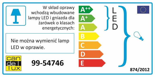 Zestaw opraw stropowych 3 szt. SS-22 białe GU10 + LED CANDELLUX
