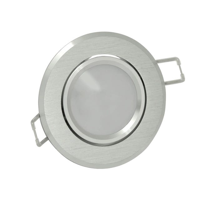 Zestaw opraw stropowych 3 szt. SUN OLAL srebrne GU10 + LED POLUX