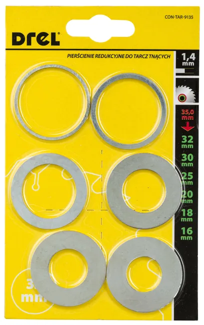 Zestaw pierścieni redukcyjnych gr.1.4 35/32 35/30 Drel
