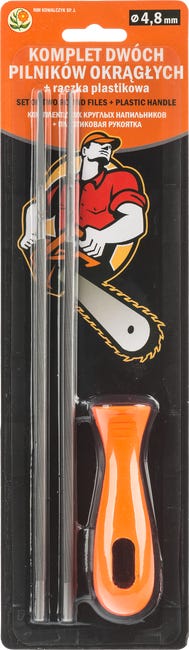 Zestaw pilników 4.8 mm do ostrzenia łańcuchów Rim Kowalczyk
