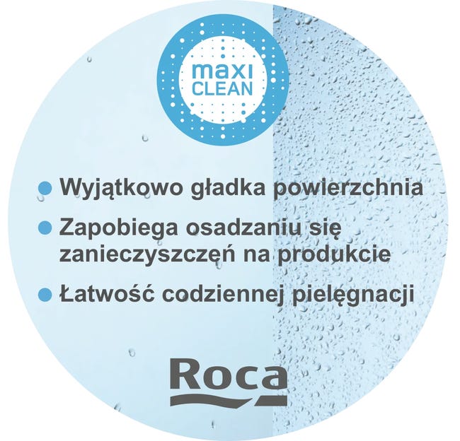 Zestaw podtynkowy WC Cassandra z powłoką Maxi Clean Roca