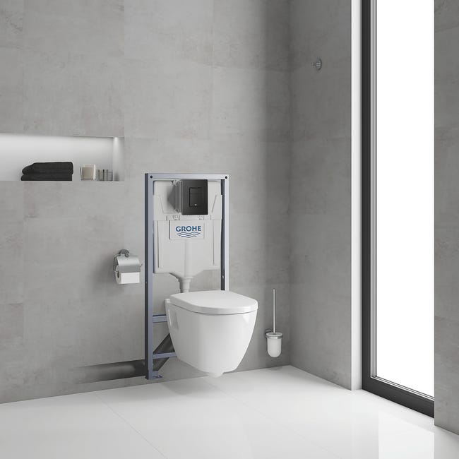 Zestaw podtynkowy WC Serel Rimless Black Grohe