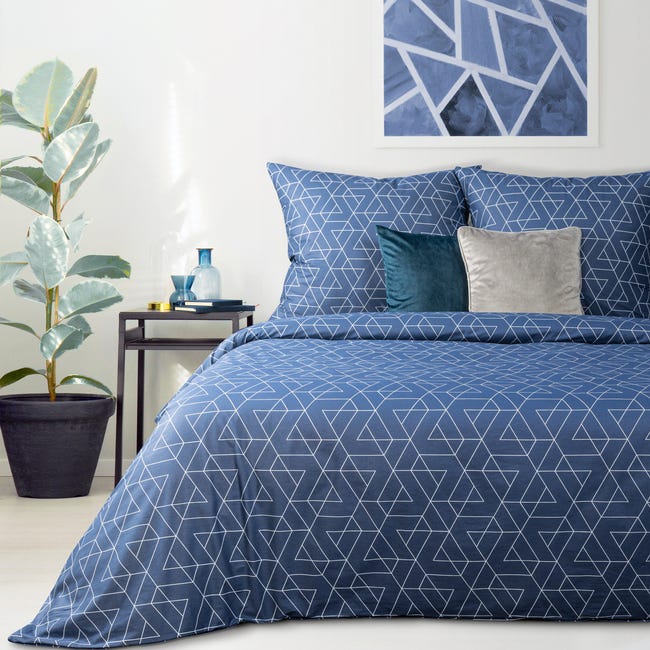Zestaw pościeli Ada niebieski 200 x 220 cm