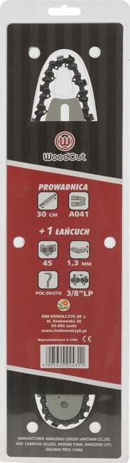 Zestaw: prowadnica 30cm + łańcuch 1x45 3813PD 3/8'' Woodcut